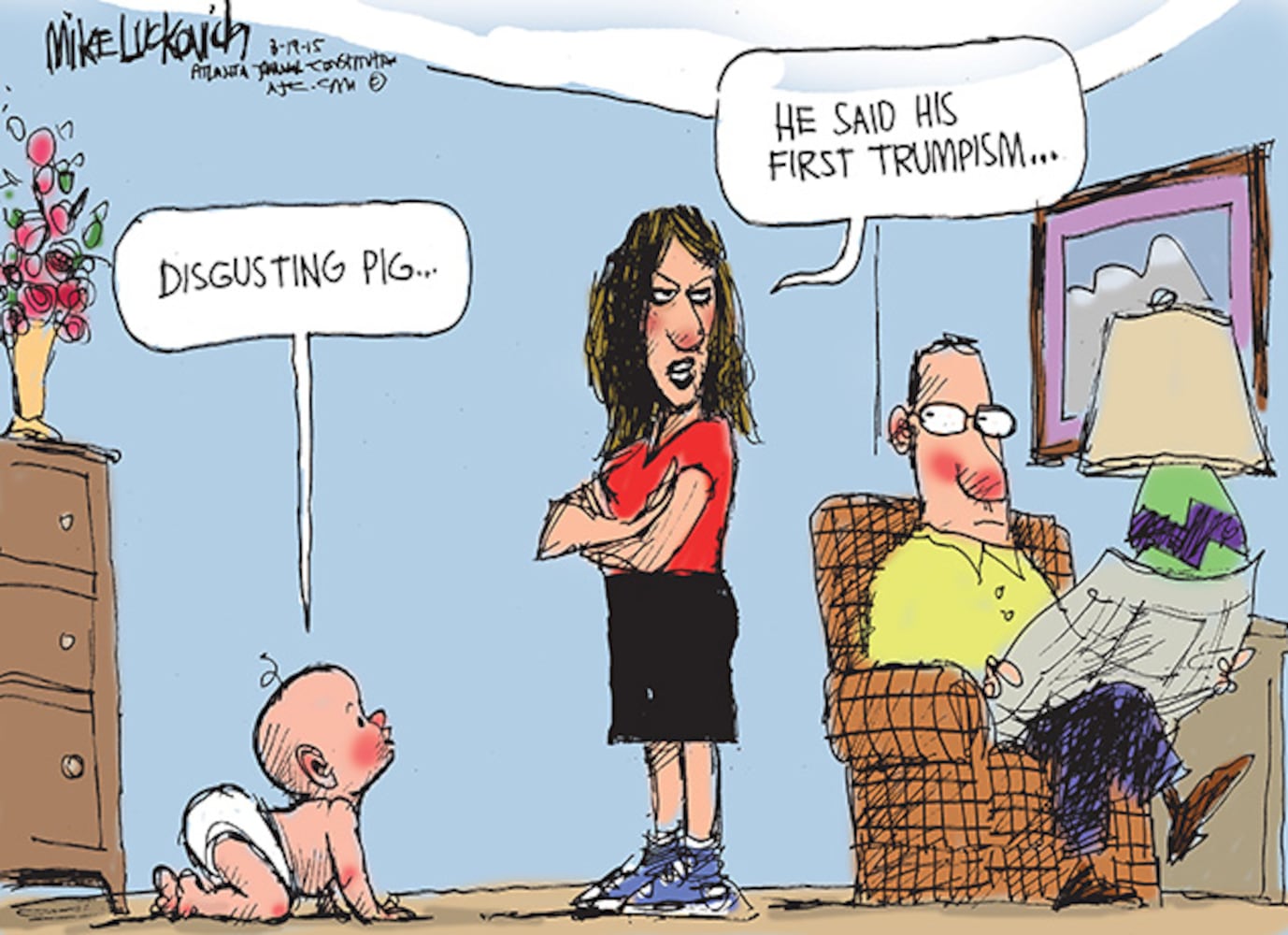 Mike Luckovich: Trump-ing Words