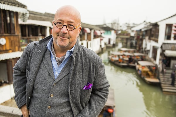 Andrew Zimmern, a four-times James Beard Award winner and host of “Bizarre Foods,” speaks about McCaviar. (Contributed by Travel Channel) 