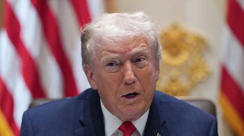 President Donald Trump speaks during a cabinet meeting at the White House, Thursday, Jan. 29, 2026, in Washington. (AP Photo/Evan Vucci)
