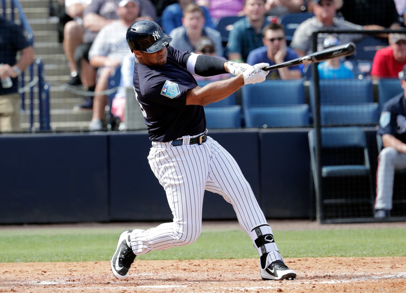 Photos: Braves fall to Yankees in eventful spring game