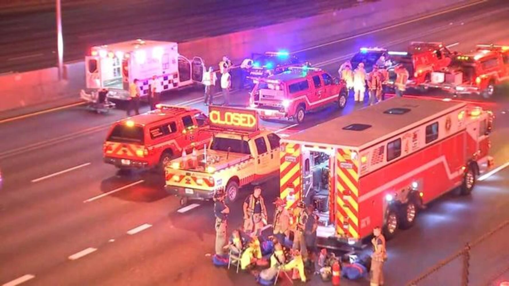 Downtown Connector reopens after chemical spill, crash