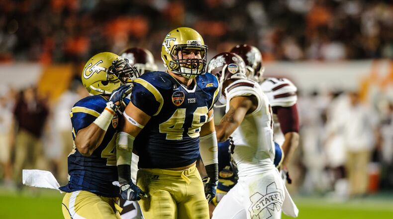 Former Georgia Tech linebacker Chase Alford was to graduate Saturday with a degree in mechanical engineering. (GT Athletics/Danny Karnik)