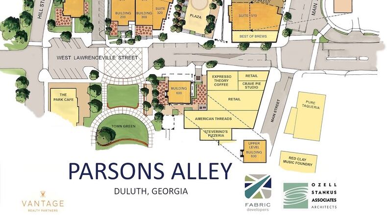 The sewer line serving Building 600 needs relocation in Duluth’s Parsons Alley development and is slowing completion of the project. Courtesy of City of Duluth