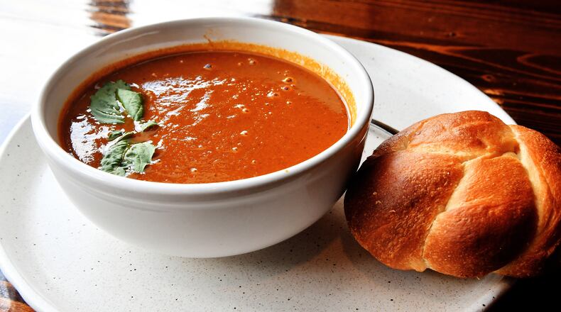 Vincenza’s Pizzeria’s Tomato and Basil Soup.
(Chris Hunt for The Atlanta Journal-Constitution)