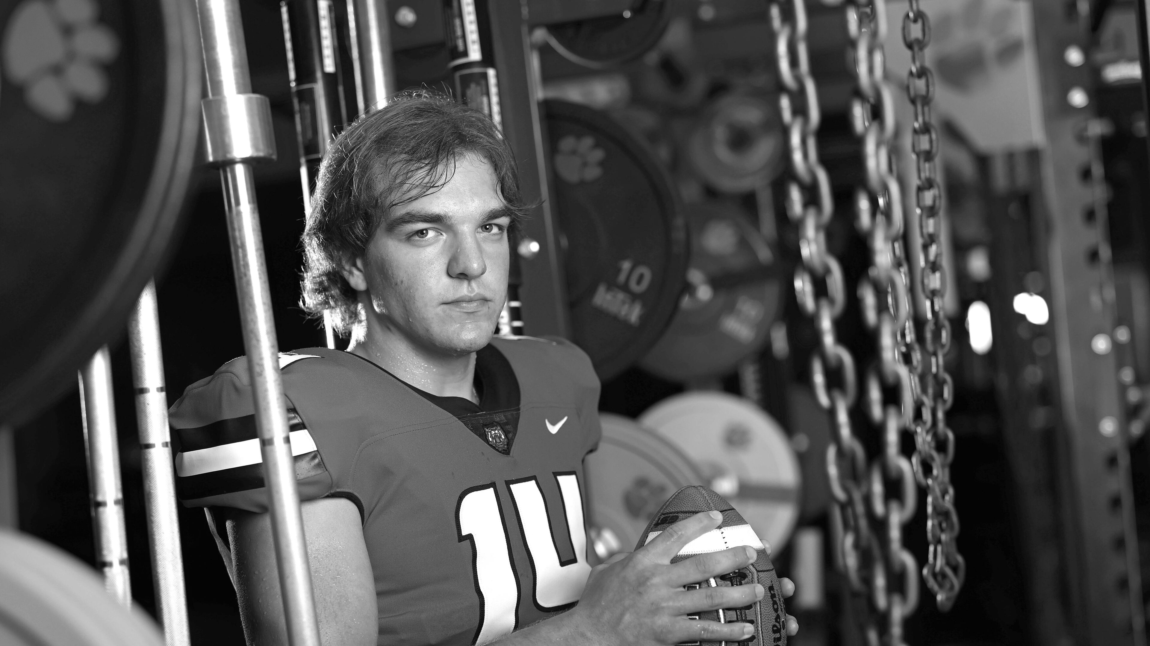 Gunner Stockton, pictured in 2021, was a star quarterback for Rabun County before playing for UGA. (AJC file)