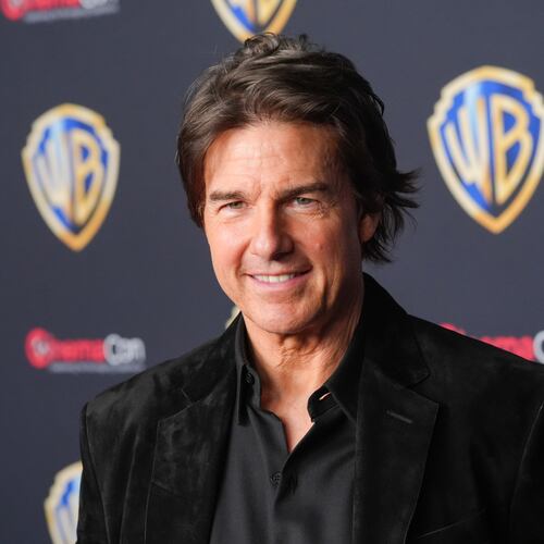FILE - Tom Cruise arrives at the Warner Bros. presentation at CinemaCon on April 14, 2026, at Caesars Palace in Las Vegas. (AP Photo/Chris Pizzello, File)