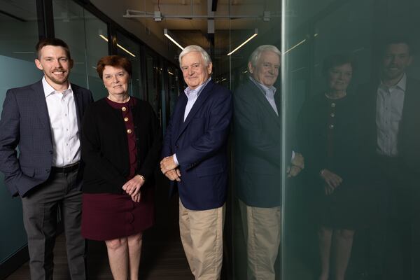 George Ray, Helen Sloat and Stan Jones are launching a new government relations boutique after a combined 74 years at Nelson Mullins. (Arvin Temkar/AJC)