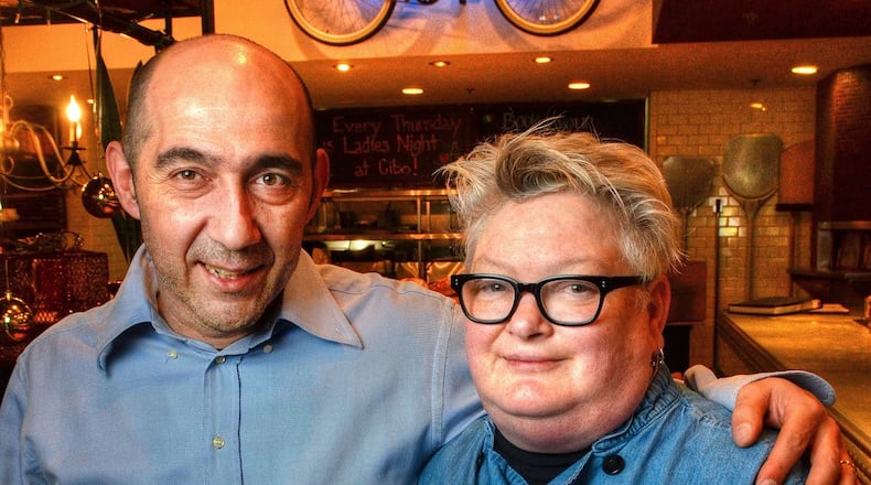 Co-owners Gianni Betti, general manager (left) and Linda Harrell, head chef, of Cibo e Beve. CHRIS HUNT / SPECIAL