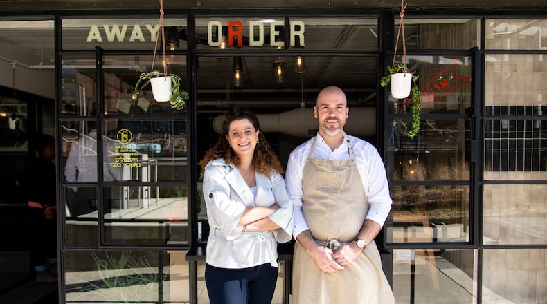 Rina Owner Tal Baum and Executive Chef Brandon Hughes. Photo credit- Mia Yakel.