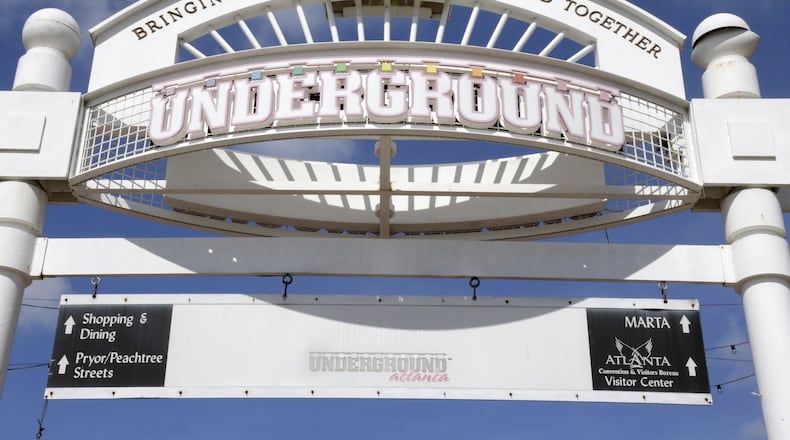 Underground Atlanta. Downtown Atlanta, Fulton County, Georgia. BOB ANDRES /BANDRES@AJC.COM