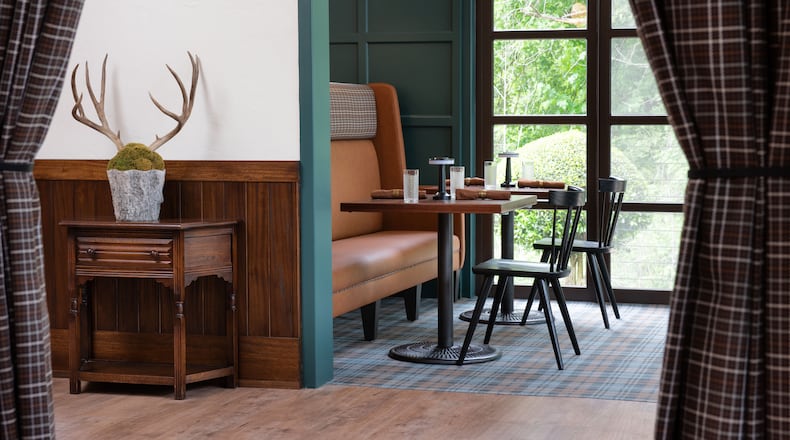 Nàdair's interior is spare in an elegant way, with views of the Morningside Nature Preserve. (Courtesy of Angie Mosier)