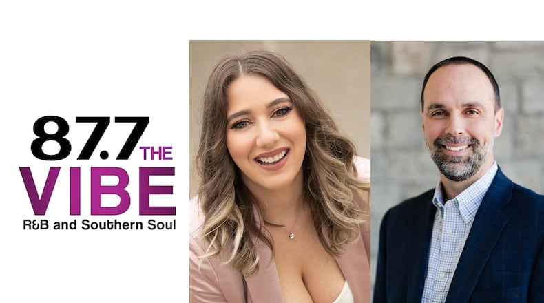 87.7/Vibe is a new R&B station; Laura Dickerson is the newest Q99.7 mid-day host; David Abel takes over as Cox Media Group Atlanta market manager. CONTRIBUTED