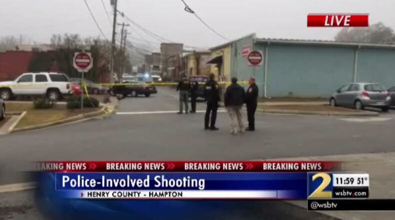 A Henry County police officer was involved in a shooting Tuesday. (Credit: Channel 2 Action News)