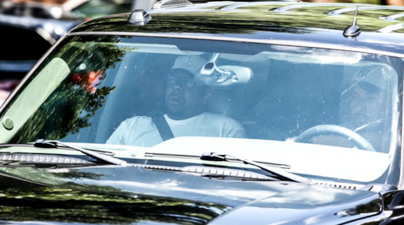 Singer Bobby Brown leaves the hospice where his daughter Bobbi Kristina has been taken. Photo: Atlanta Filming