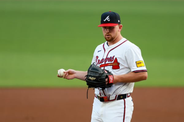 Braves pitcher Spencer Schwellenbach during a May start against the Nationals.