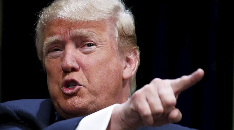 U.S. Republican presidential candidate Donald Trump speaks at the Family Leadership Summit in Ames, Iowa, United States, July 18, 2015. REUTERS/Jim Young - RTX1KTWT