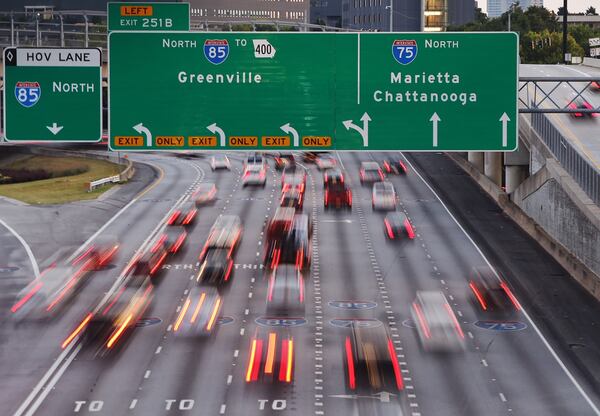 An early morning chase and fiery crash on the Downtown Connector was cleared up by the time most Atlanta commuters hit the roads Thursday morning.