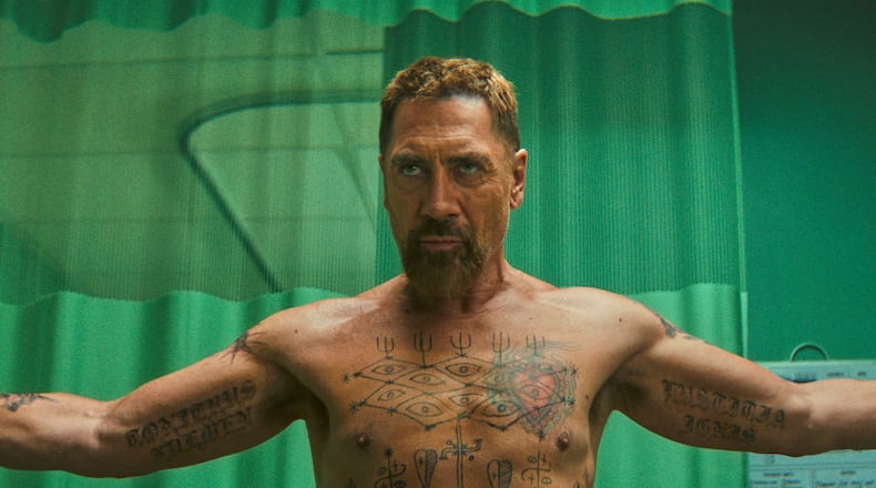 This image released by Apple shows Javier Bardem in a scene from "Cape Fear." (Apple via AP)