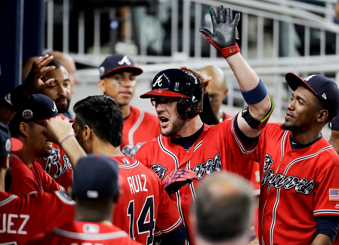 Photos: Braves rookie Rio Ruiz hits first home run