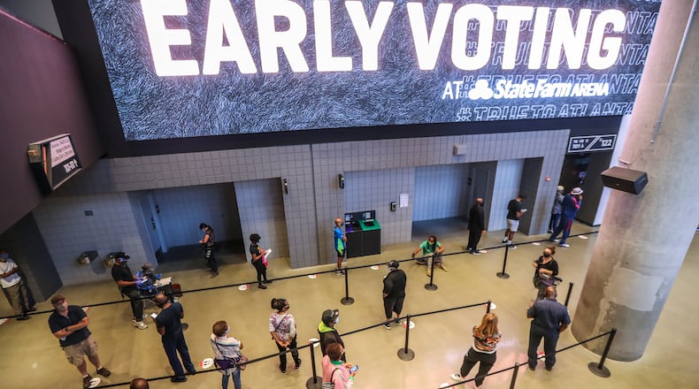 Georgia has added 1 million voters since the 2016 presidential election, and they tend to be younger and more diverse. People under age 35 make up a third of all Georgia’s voters, the largest group of any age bracket. Two-thirds of the new voters are people of color. (John Spink / John.Spink@ajc.com)