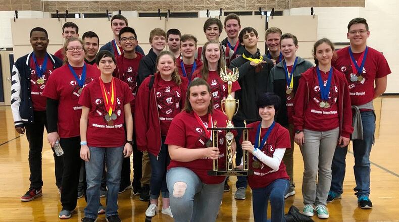 The Whitewater High School Science Olympiad team showed total dominance at the regional Science Olympiad Tournament at Gordon State College in March, taking 11 first place wins that catapulted them into first place for the tournament championship. With 23 total events in the competition, the Whitewater team secured just under 50 percent of the first place finishes. Additionally, the team won 30 percent of the second place finishes.