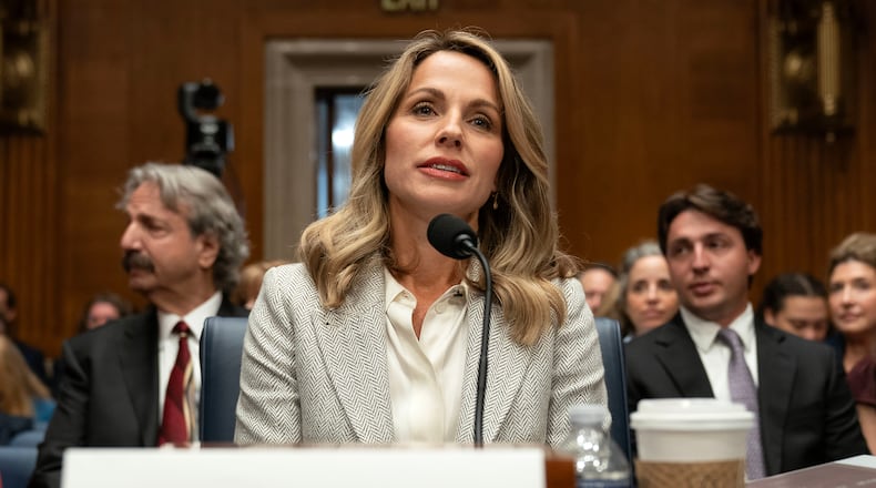 Dr. Nicole Saphier, surgeon general nominee, testifies before the Senate Committee on Health, Education, Labor and Pensions during a confirmation hearing on Capitol Hill Wednesday, Sept. 16, 2026, in Washington. (AP Photo/Jose Luis Magana)