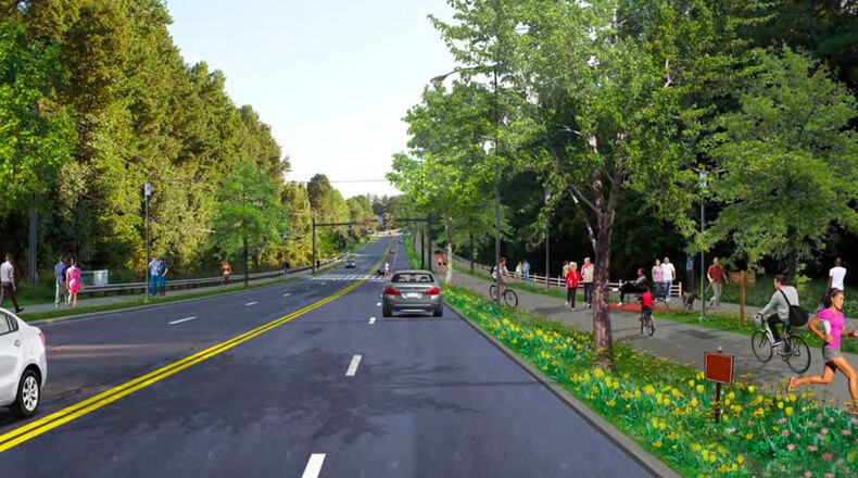Peachtree Corners approves additional $59K to upgrade a sidewalk project on Technology Parkway to a 10-foot multi-use trail. Courtesy City of Peachtree Corners