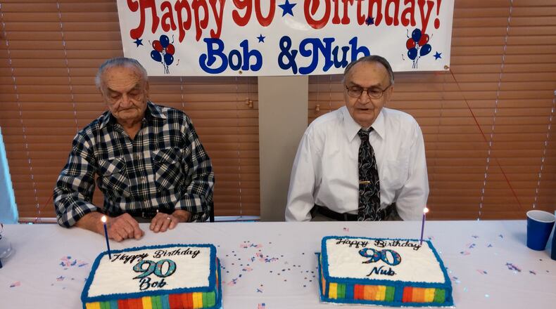 Robert (left) and Norbert (right) celebrated their 90th birthday Wednesday. CONTRIBUTED PHOT