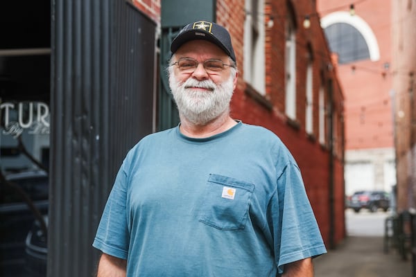 Barry Duvall, 61, in downtown Rome, Ga., on Thursday, October 9, 2025. 14th Congressional District voters talk about if they are sticking with Rep. Marjorie Taylor Greene even as she's broken with her party on key issues, like Israel, Epstein and the ACA. (Abbey Cutrer/AJC)