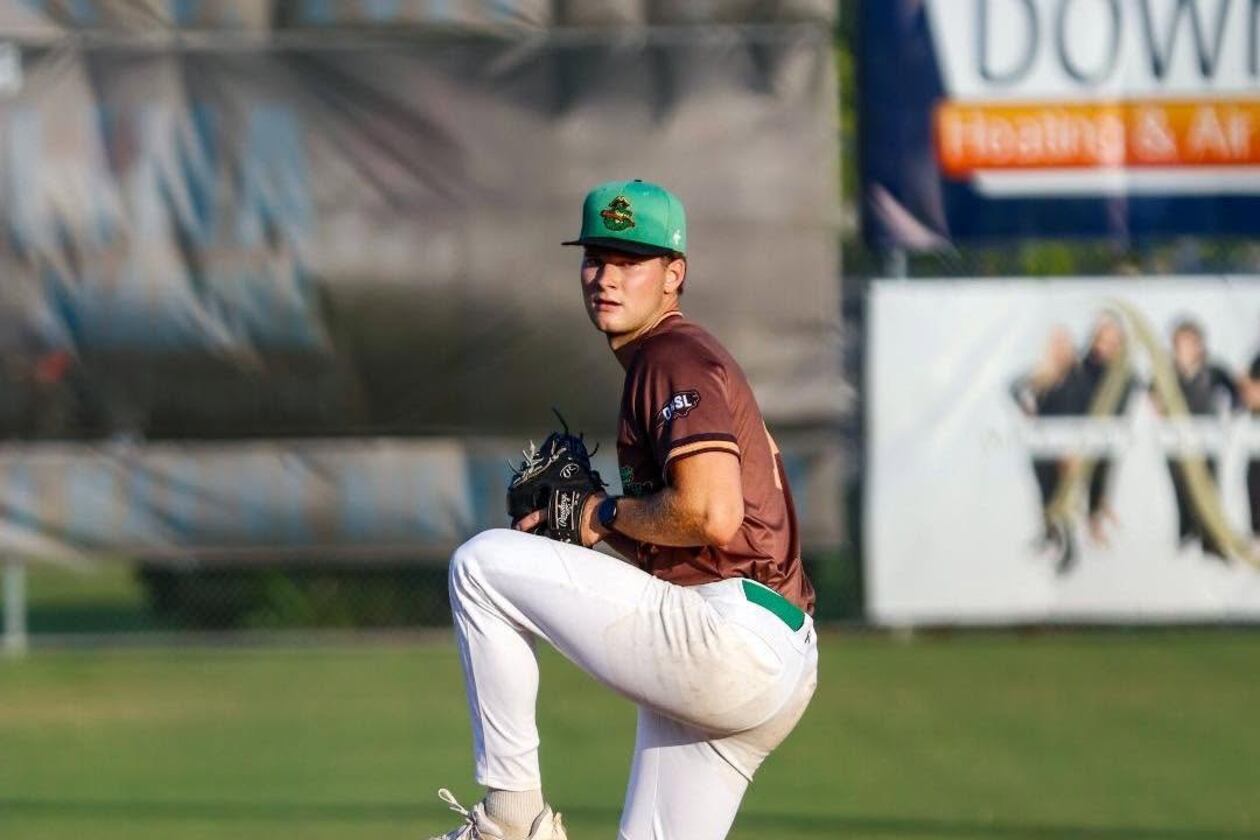 In July 2026, Sam Davis finished his baseball career pitching for the Shallotte, North Carolina, Shallywags. He began playing organized baseball at 4 for a T-Ball team, the Tigers. At 23, he hung up his glove and cleats after playing in middle school, high school and college. (Courtesy)