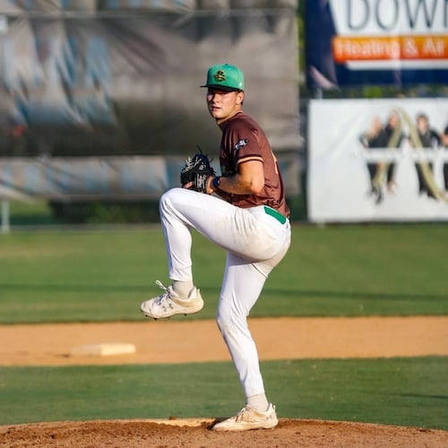 In July 2026, Sam Davis finished his baseball career pitching for the Shallotte, North Carolina, Shallywags. He began playing organized baseball at 4 for a T-Ball team, the Tigers. At 23, he hung up his glove and cleats after playing in middle school, high school and college. (Courtesy)