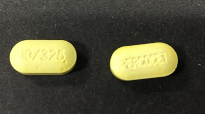 Yellow pills that appear similar to Percocet have been blamed for four deaths in middle Georgia. (Photo: Bibb County Sheriff’s Office)