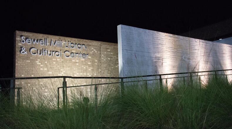 The new Sewell Mill Library and Cultural Center replaced the East Marietta Library. (Courtesy of Cobb County)