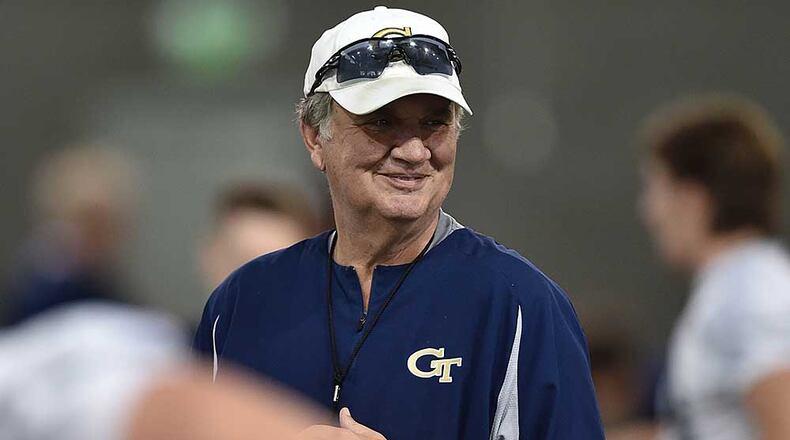 Paul Johnson on the use of video for coaching purposes during games: "I think it takes away from coaching."