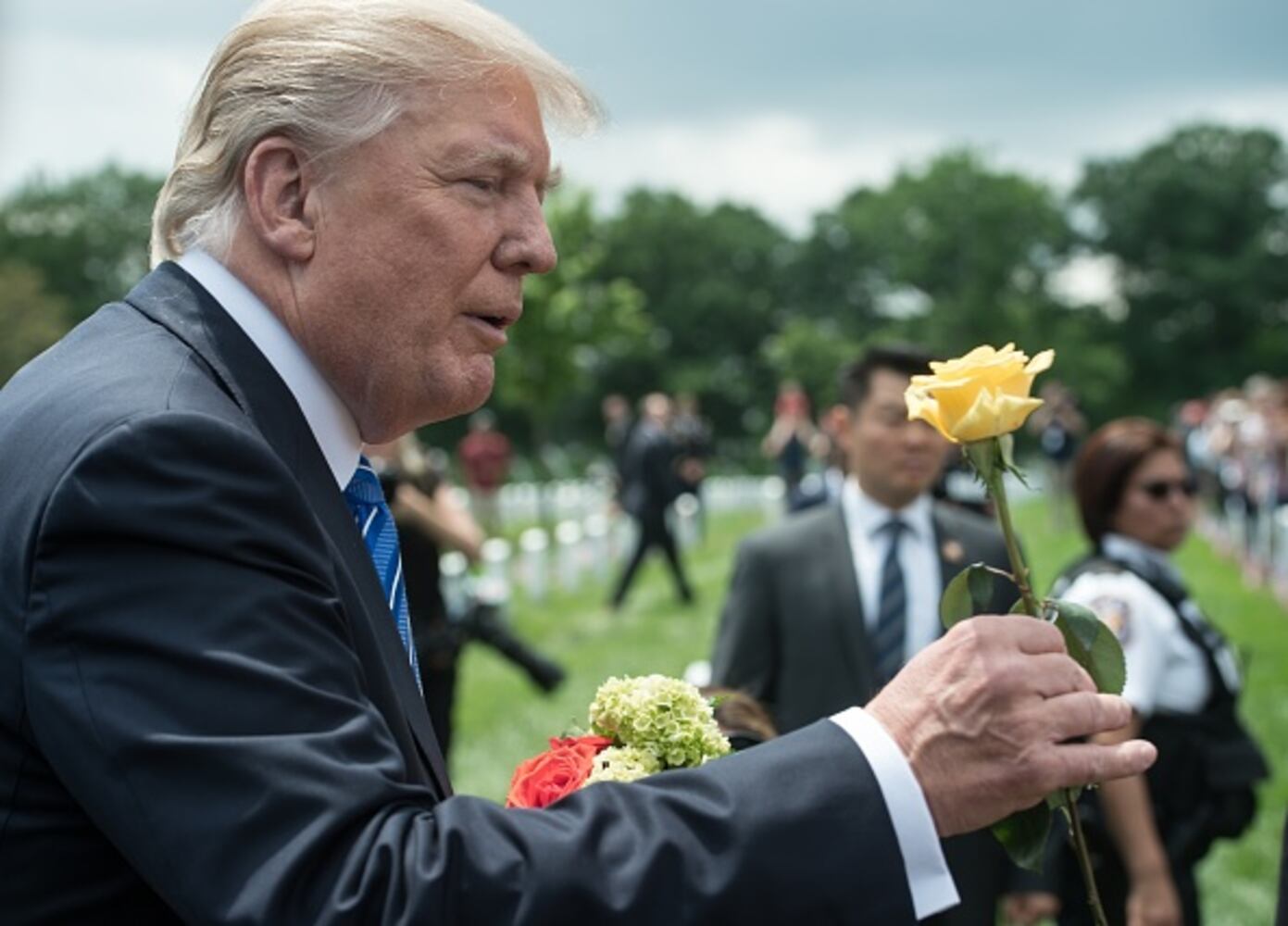 PHOTOS: Trump Memorial Day observance