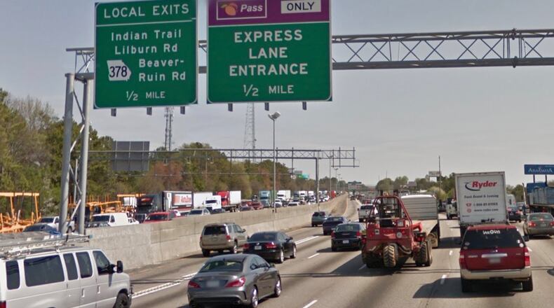 GDOT will be upgrading I-85 signage in Gwinnett. Google Maps