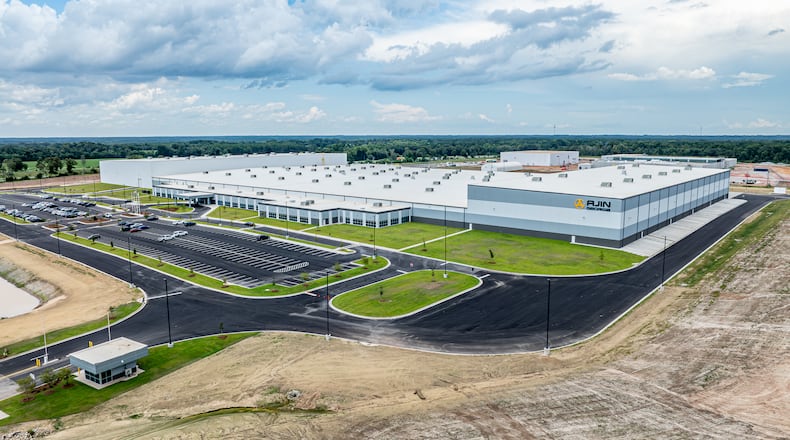 This is an aerial view of Ajin Georgia's facility in Bulloch County. Drone photo is courtesy of KBD Group.
