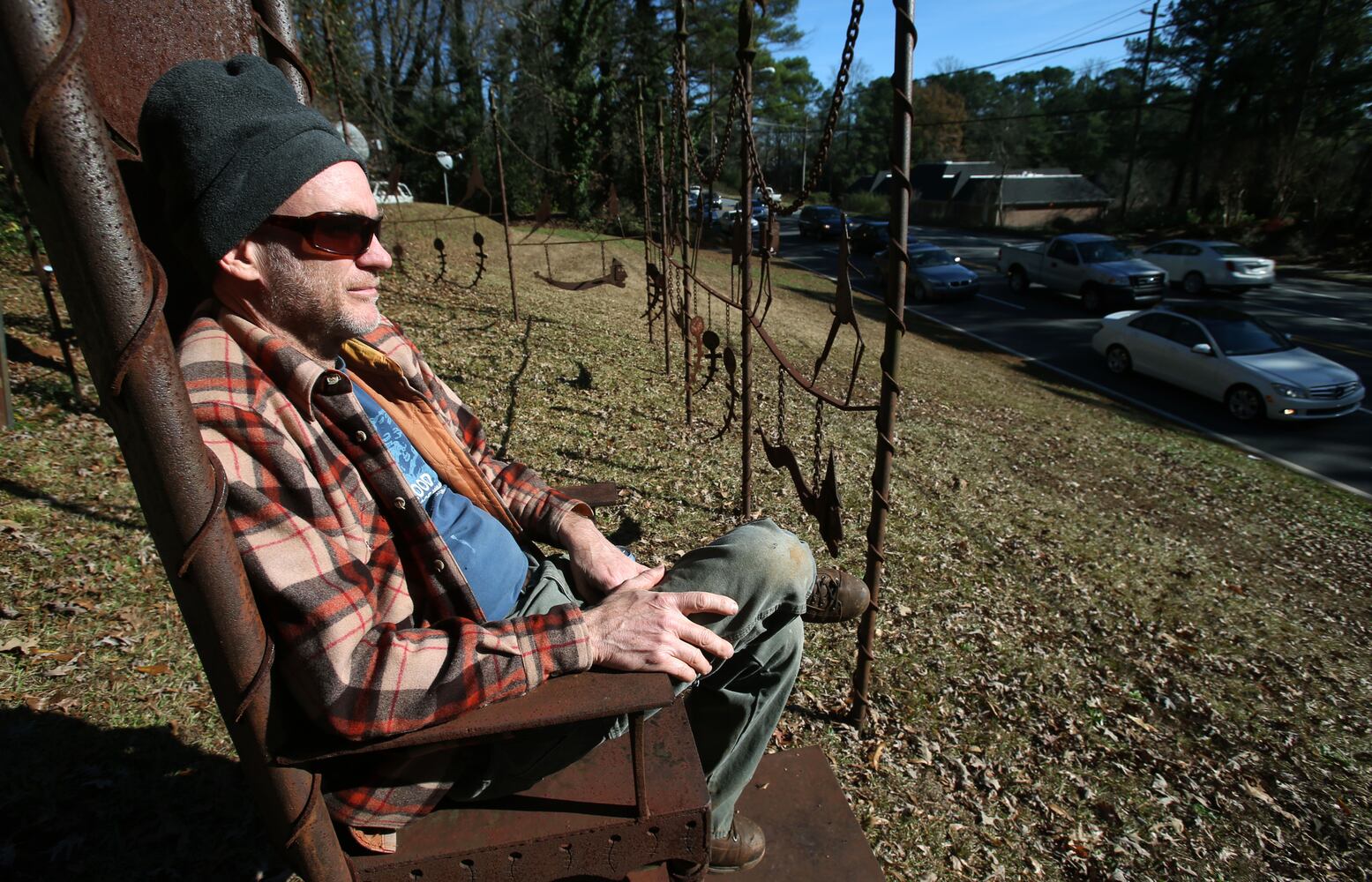 Photos: Clark Ashton and his metal forest