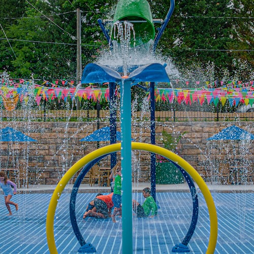 A splash pad opened this spring in Smyrna's River Line Park. (Courtesy of Seth Akin)
