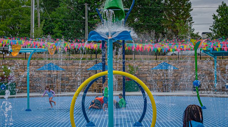 A splash pad opened this spring in Smyrna's River Line Park. (Courtesy of Seth Akin)