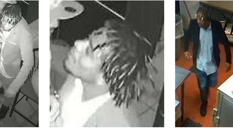 Gwinnett County police are searching for a man who allegedly stabbed another man after getting into an argument at a Norcross cafe.