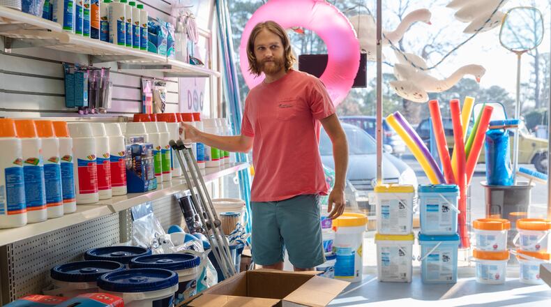 Wyatt Russell as Sean "Dud" Dudley - Lodge 49 _ Season 1, Episode 10 - Photo Credit: Jackson Lee Davis/AMC