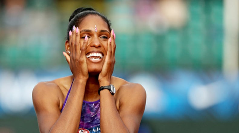 Kristi Castlin’s second-place finish at the Olympic trials July 8 earned her a spot on the United States team headed to Rio in August. (Photo by Patrick Smith/Getty Images)