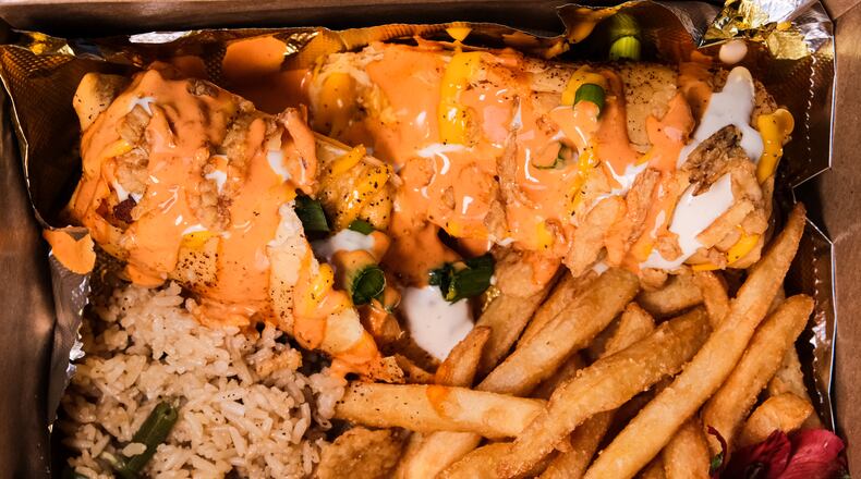 The Buffalo Boy egg roll from Eggroll Boyz.