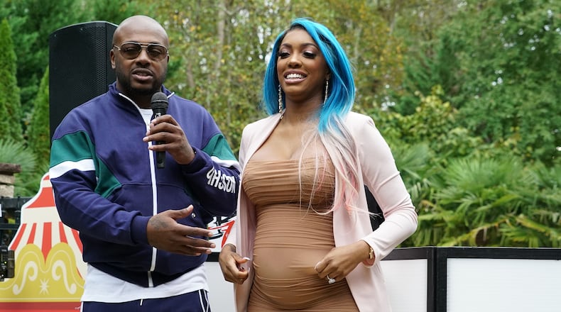 THE REAL HOUSEWIVES OF ATLANTA -- Pictured: (l-r) Dennis McKinley, Porsha Williams -- (Photo by: Annette Brown/Bravo)