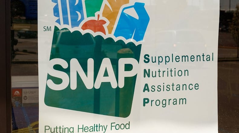The number of people receiving food stamps in Georgia has dropped by nearly 200,000 in less than a year, according to state numbers. File photo.