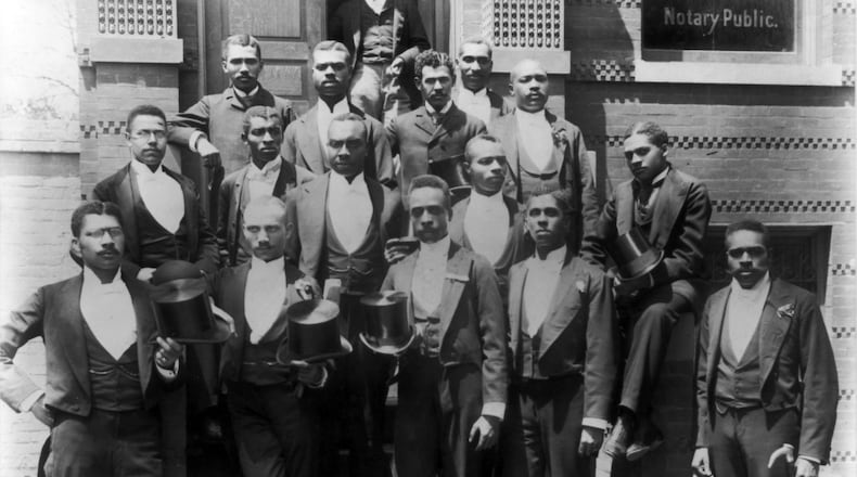 The law graduating class at Howard University in 1899 was emblematic of what W.E.B. DuBois referred to as "The Talented Tenth." (Library of Congress)