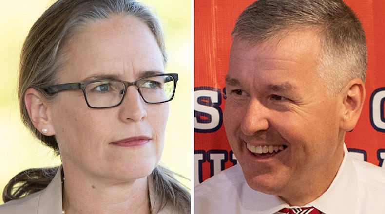 Democrat Carolyn Bourdeaux is challenging U.S. Rep. Rob Woodall, R-Lawrenceville, in the 7th Congressional District.