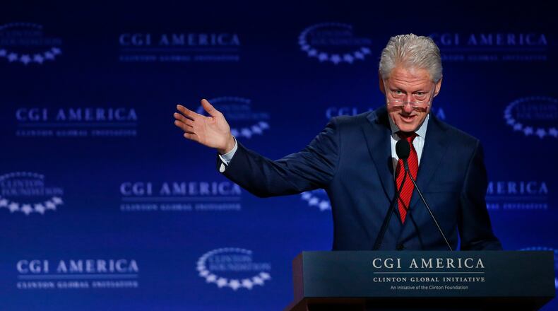 Former U.S. President Bill Clinton . AP/Brennan Linsley