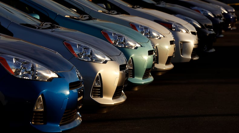 Consumers searching for a used car will face more significant challenges ahead. File image of cars for sale on the lot at AutoNation Toyota Cerritos in 2014 in Cerritos, California. (Rick Loomis/Los Angeles Times/TNS)